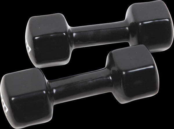 5Kg Pair Pvc Hand Weights Rubber Coated Dumbbells