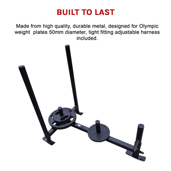 Heavy Duty Gym Sled With Harness Other Strength Training