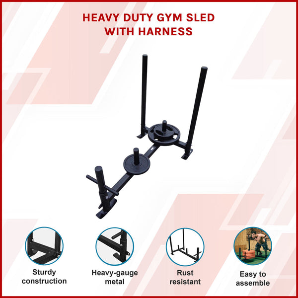 Heavy Duty Gym Sled With Harness Other Strength Training