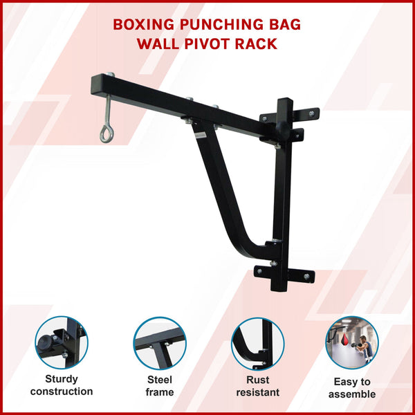 Boxing Punching Bag Wall Pivot Rack Punching Bags