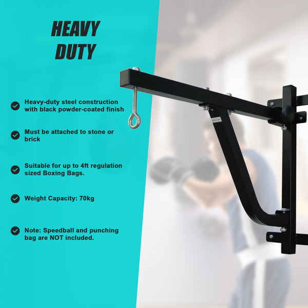 Boxing Punching Bag Wall Pivot Rack Punching Bags