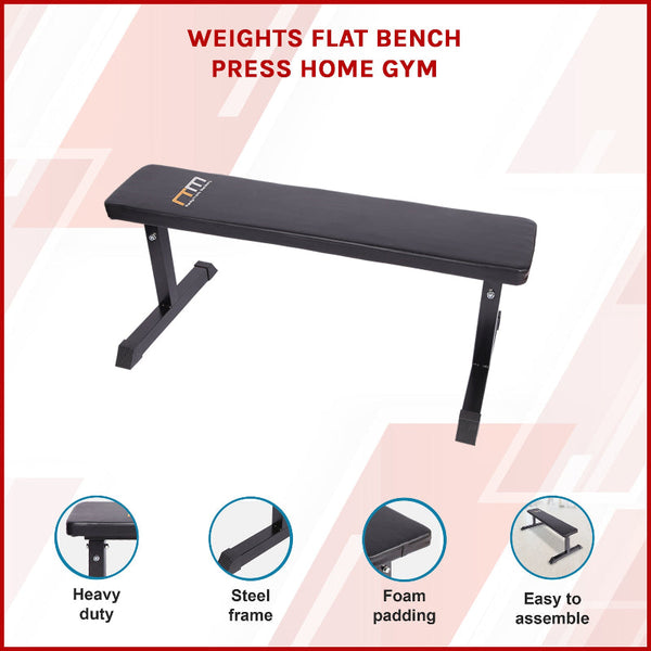 Weights Flat Bench Press Strength Training Home Gym Equipment Home Gyms