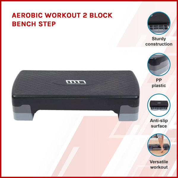 Aerobic Workout 2 Block Bench Step Weights Benches