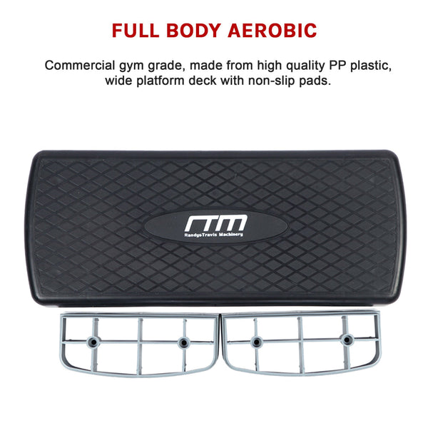 Aerobic Workout 2 Block Bench Step Weights Benches