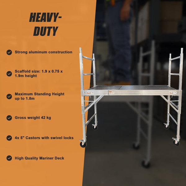 Professional Aluminium Safety Scaffold With Hatch Scaffolding