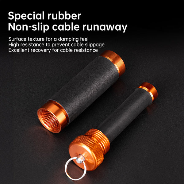 Aluminum Alloy Traction Rod Anti Slip Rubber Hook Line For Pulling/Knotting Fishing Tool With Hand & Protection. Rod Cases Tubes & Racks