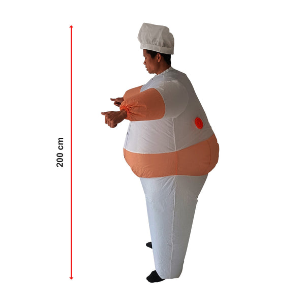 Chef Fancy Dress Inflatable Suit Operated Costume Unisex Costumes
