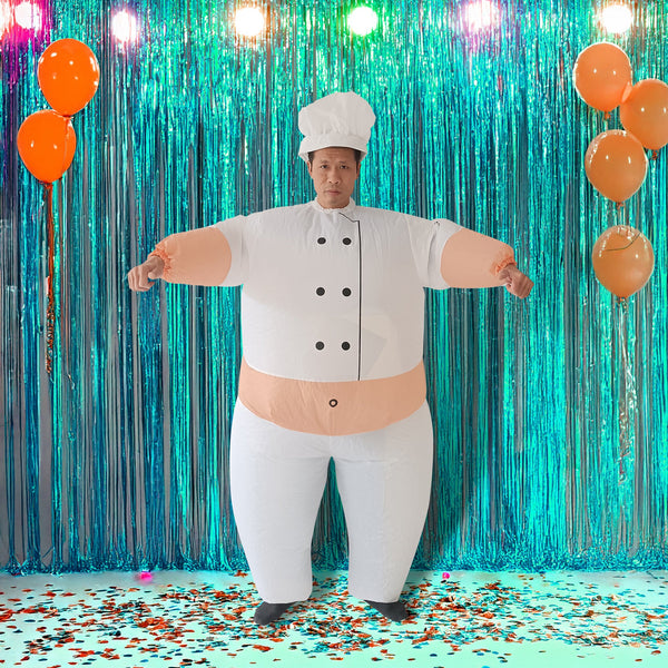 Chef Fancy Dress Inflatable Suit Operated Costume Unisex Costumes