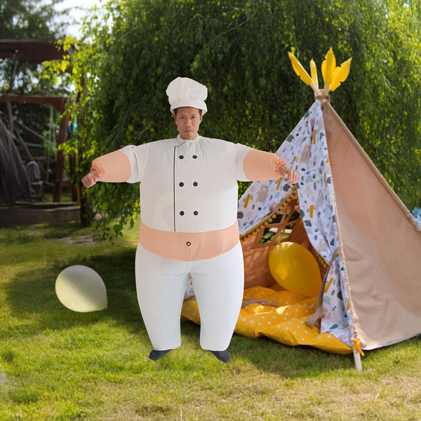Chef Fancy Dress Inflatable Suit Operated Costume Unisex Costumes