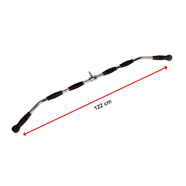 Randy & Travis Rubber Coated Lat Pull Down Bar Attachment Home Gym Attachments