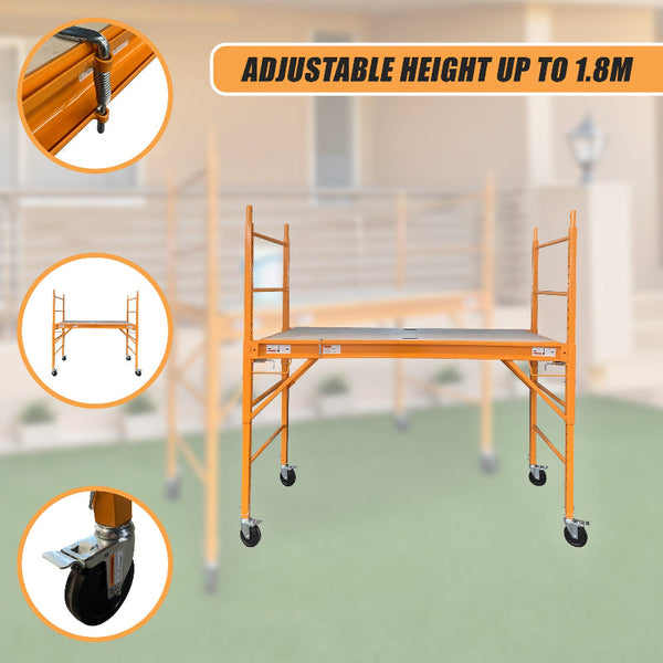 Safety Scaffolding Ladder Capacity Heavy Duty Steel Construction 450Kg Ladders