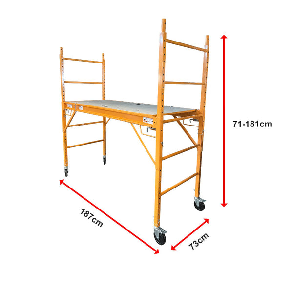 Safety Scaffolding Ladder Capacity Heavy Duty Steel Construction 450Kg Ladders