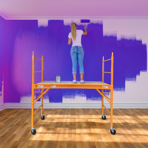 Safety Scaffolding Ladder Capacity Heavy Duty Steel Construction 450Kg Ladders