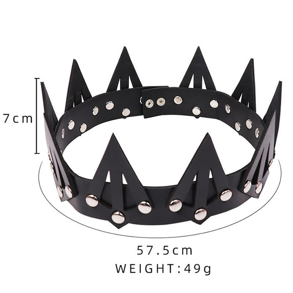 Female Roleplaying Costumes Gothic Spike  Harajuku Headwear Faux Leather Hats