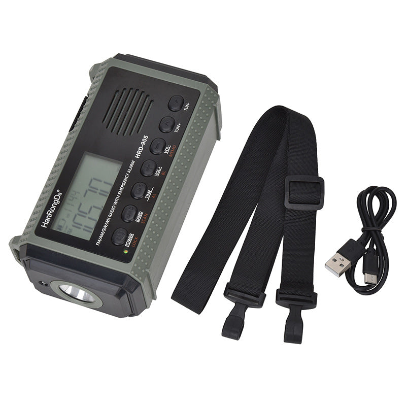 Radio Disaster Prevention And Emergency Full Band Radio Solar Charging Lighting Mobile Portable Radio Portable Am/Fm Radios