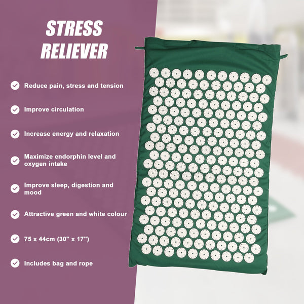 Acupressure Yoga Health Fitness Mat Kung Fu Pilates Acupuncture Massagers