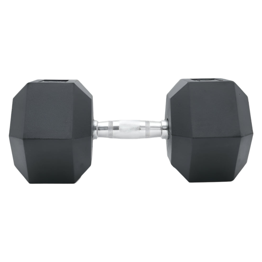 25Kg Commercial Rubber Hex Dumbbell Gym Weight Dumbbells
