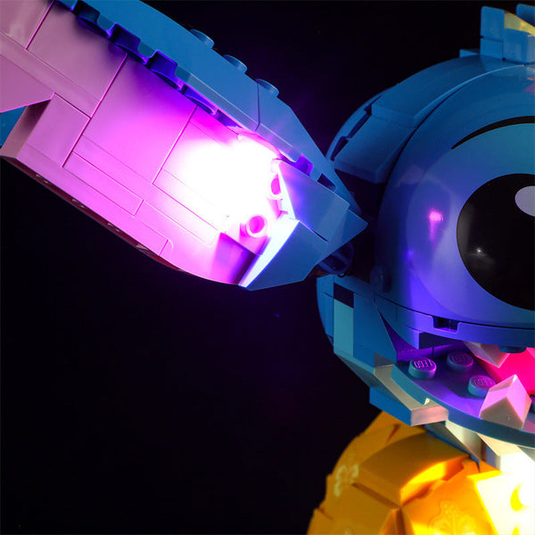 Compatible With Lego 43249 Stitch Led Lighting Disney Luminous Building Blocks Toys Building Toys Sets & Packs