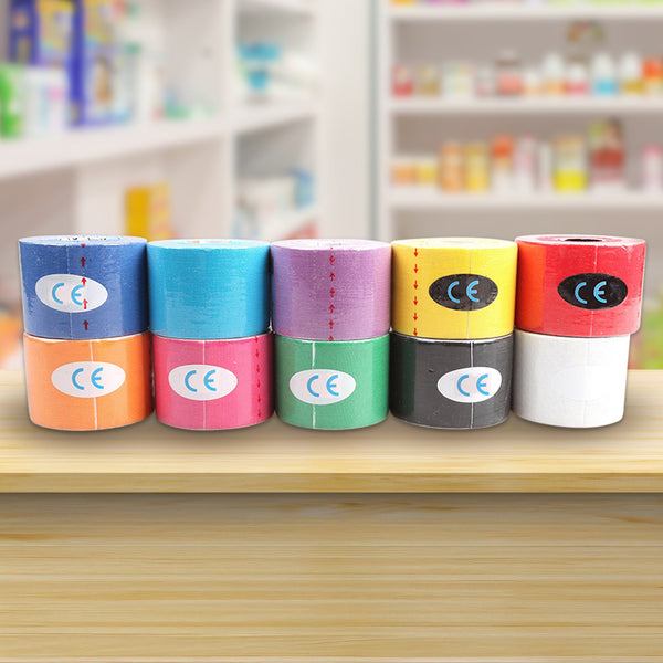 Waterproof Kinesiology Sports Tape 10 Pack Support & Protective Gear