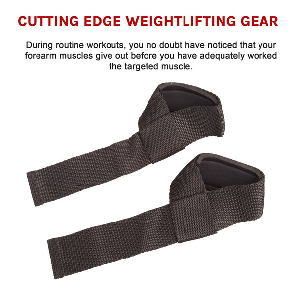 2X Weightlifting Straps High Strength Woven Fabric Wrist & Ankle Weights