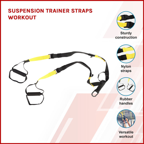 Suspension Trainer Straps Workout Gloves Straps & Hooks