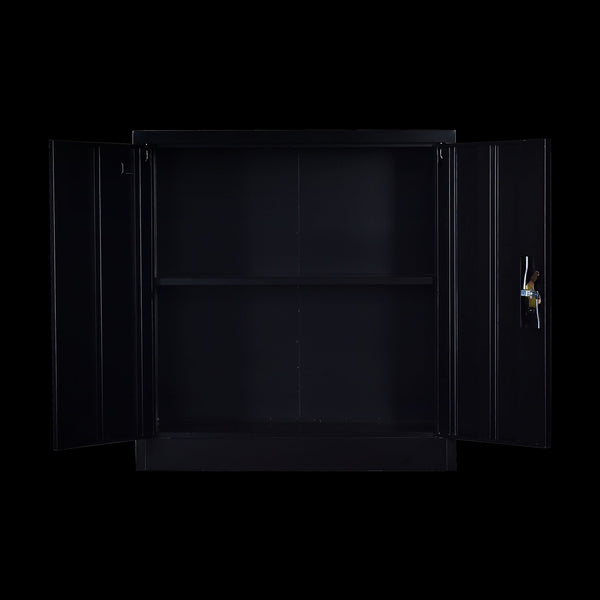 Two Door Shelf Office Gym Filing Storage Locker Cabinet Safe Cabinets & Cupboards