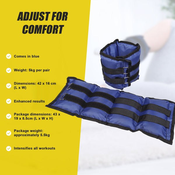 5Kg Ankle Wrist Weight Straps Wrist & Ankle Weights