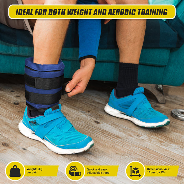 5Kg Ankle Wrist Weight Straps Wrist & Ankle Weights