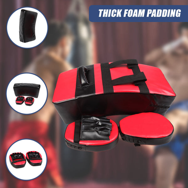 Kicking Boxing Sparring Shield & Punching Pad Mitts Combo Punching Bags