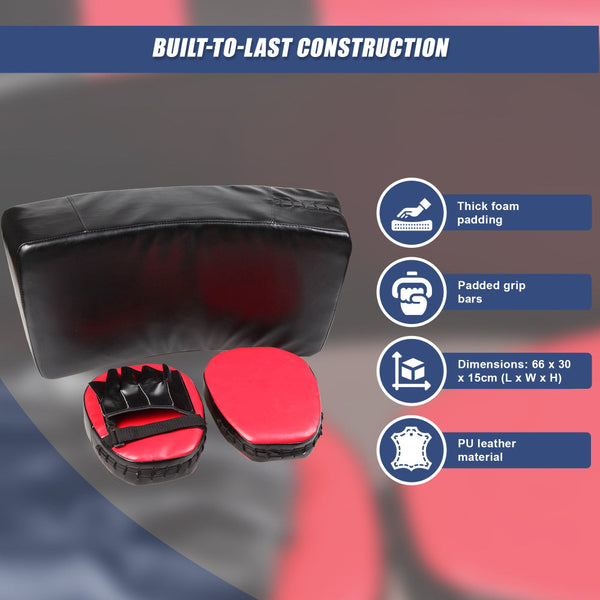 Kicking Boxing Sparring Shield & Punching Pad Mitts Combo Punching Bags