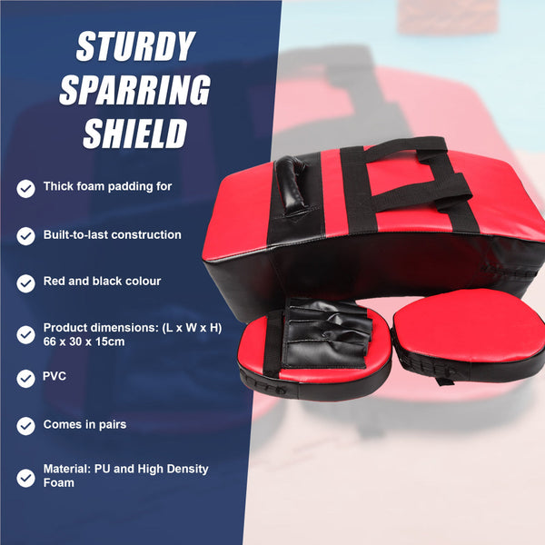 Kicking Boxing Sparring Shield & Punching Pad Mitts Combo Punching Bags