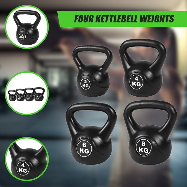 4Pcs Exercise Kettlebell Weight Set 20Kg Wrist & Ankle Weights