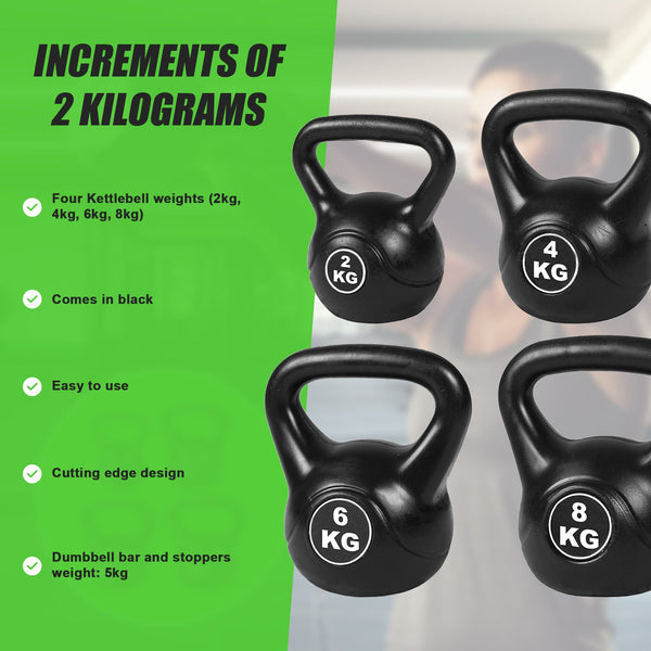 4Pcs Exercise Kettlebell Weight Set 20Kg Wrist & Ankle Weights
