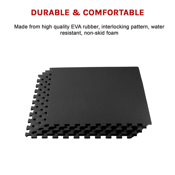 4 X Tiles Eva Fitness Home Gym Interlocking Floor Puzzle Mat Exercise Mats