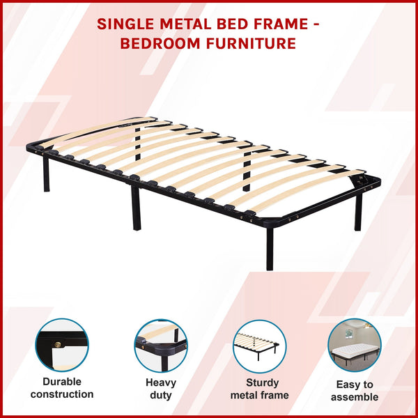 Single Metal Bed Frame Bedroom Furniture Single Bed Frames