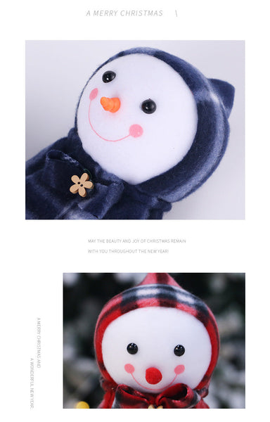 Christmas Decoration Snowman Apple Bag Creative Gift For Kids Drawstring Pouch Box Gift Bags