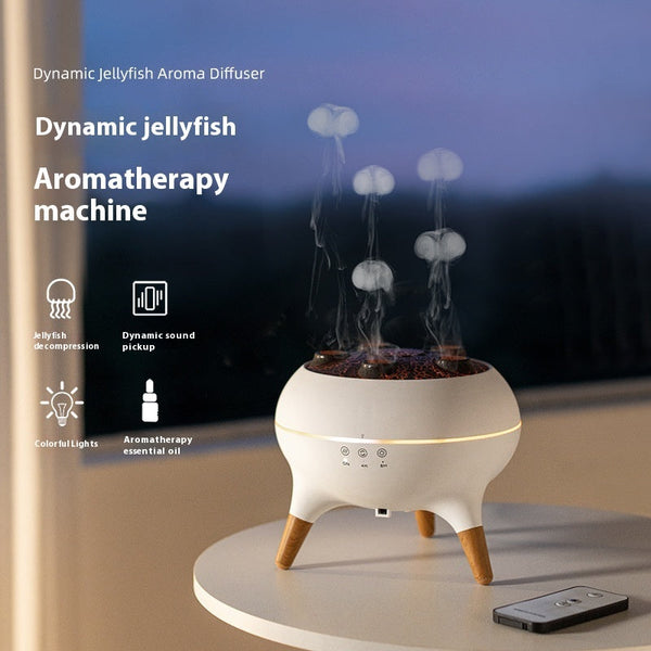 Household Intelligent Jellyfish Ultrasonic Air Humidifier Aroma Diffuser Remote Control Humidifiers