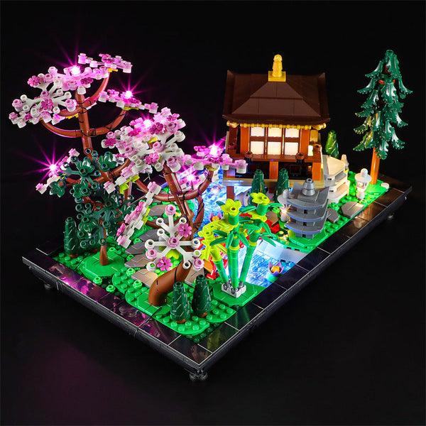 Yeabricks Is Compatible With Lego 10315 Peaceful Garden Building Blocks Led Lighting Creative Accessories And Assembled Building Toys Sets & Packs