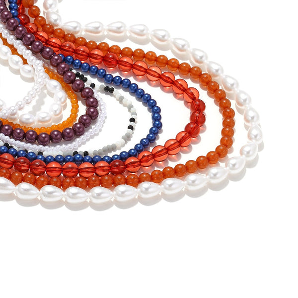 Veile Studios Bohemian Style Light Luxury Design Beaded Clavicle Chain Women's Necklace Necklaces & Pendants