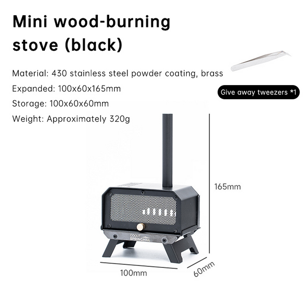 Spring Mountain Mini Incense Burner 2.0 Foldable Outdoor Camping Wood Stove Candle Holders & Accessories