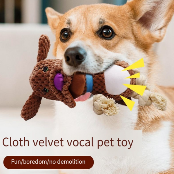 Pet Voice Relieves Bore Golden Retriever Dog Toy Plush Interactive Teeth Cleaning Teeth Grinding Medium Sized Dog Dog Toys
