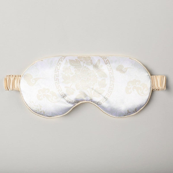 Double Sided Imitation Silk Eye Mask Satin Protection Blackout Sleep Mulberry Printed Spot Wholesale Eye Masks