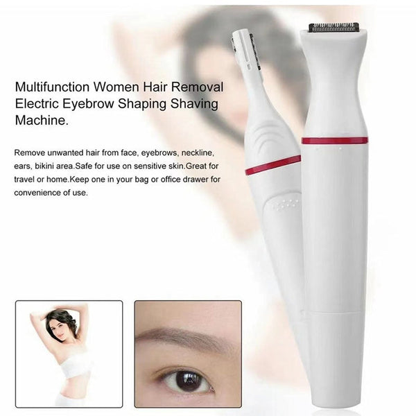 Five In One Multi Functional Women's Electric Eyebrow Trimmer Portable Travel Hair Removal Device Full Body Shaver Clippers & Trimmers