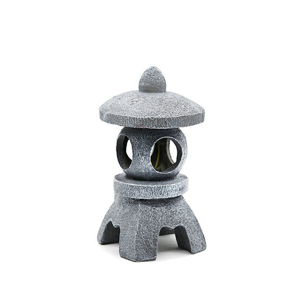 Solar Powered Zen Garden Decor Pagoda Lanterns & Statues Ornaments & Statues