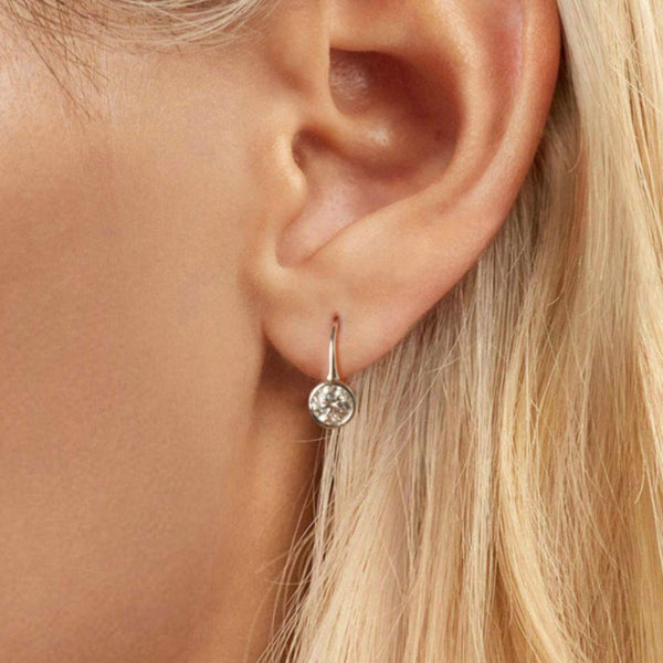 Veile Studios Silver Charm Classic Design Moissanite 925 Pure Earrings