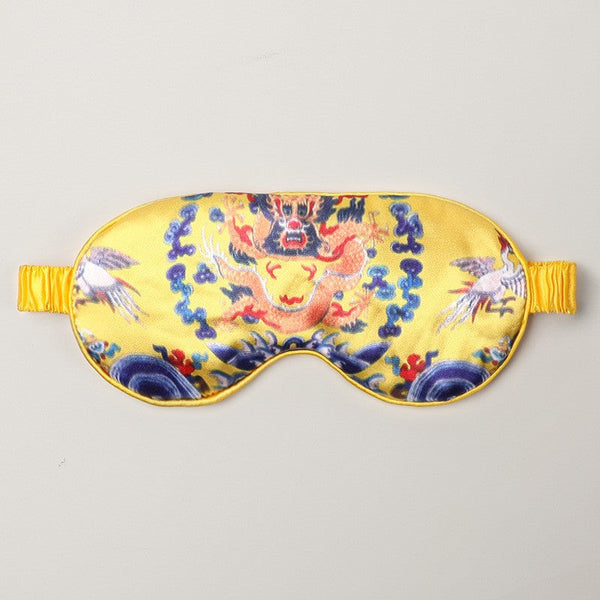 Double Sided Imitation Silk Eye Mask Satin Protection Blackout Sleep Mulberry Printed Spot Wholesale Eye Masks