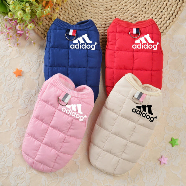 Pet Clothing Winter Thickened Dog Clothes Autumn And New Cotton Padded Jacket Vest Multi Color Waterproof Warm Dog Clothing & Shoes