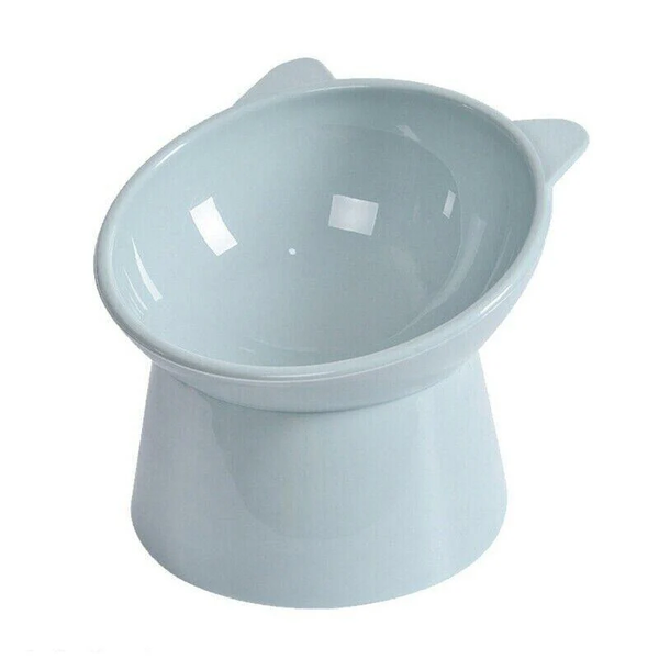 Elevated Pet Bowl Cat Dog Feeder Food Water High Foot Anti Vomiting Tilted Dishes Feeders & Fountains