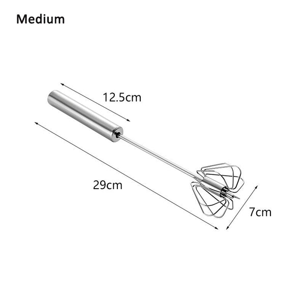 Stainless Steel Egg Beater Semi Automatic Hand Press Rotary Household Kitchen Manual Other Kitchen Gadgets