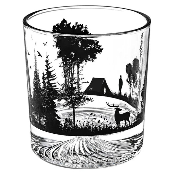 Iceberg Creative Silhouette Wine Glass Snow Mountain Cup Thick Bottom Rock Christmas Gift Whiskey Wine & Champagne Glasses